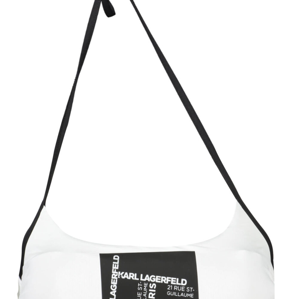 KARL LAGERFELD BEACHWEAR COSTUME PARTE SOPRA DONNA BIANCO
