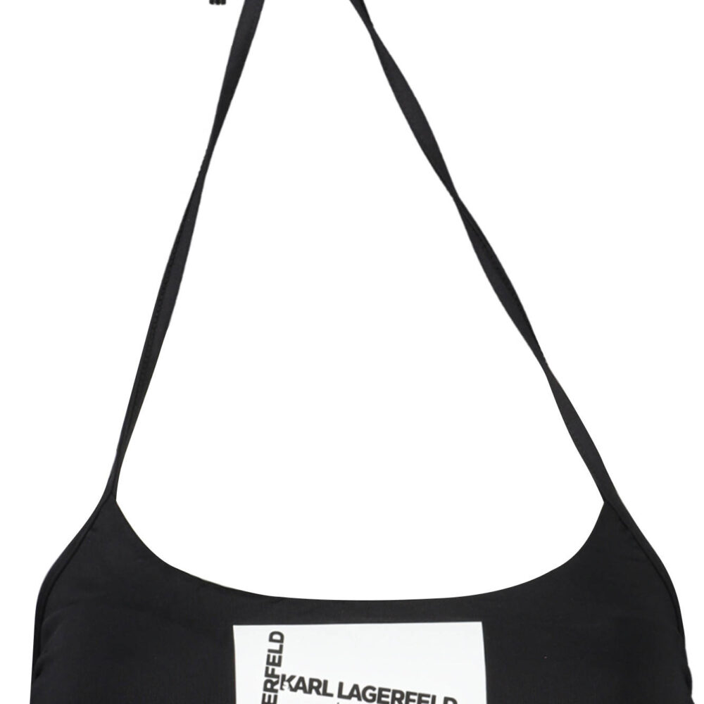 KARL LAGERFELD BEACHWEAR COSTUME PARTE SOPRA DONNA NERO