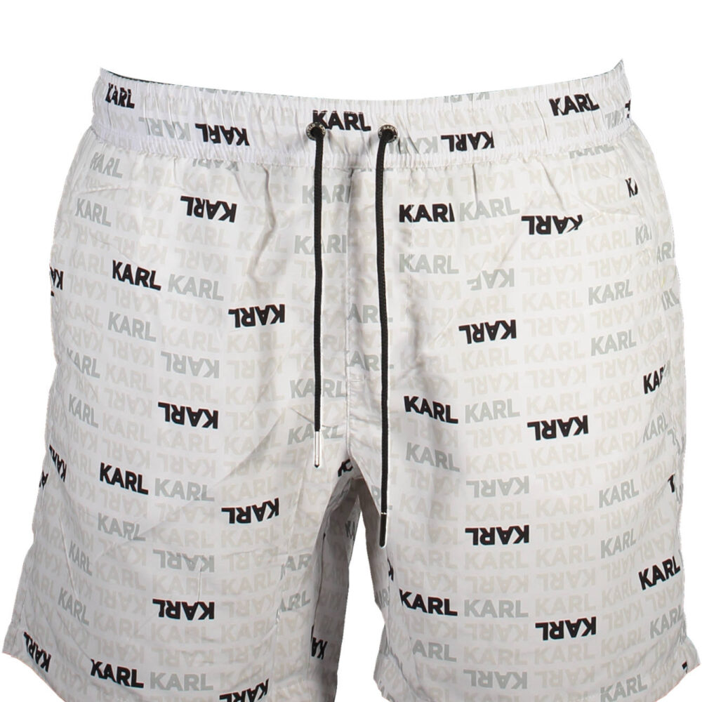 KARL LAGERFELD BEACHWEAR COSTUME PARTE SOTTO UOMO BIANCO