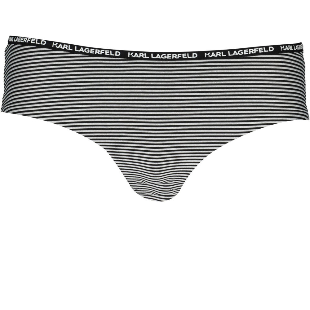 KARL LAGERFELD BEACHWEAR COSTUME PARTE SOTTO DONNA NERO