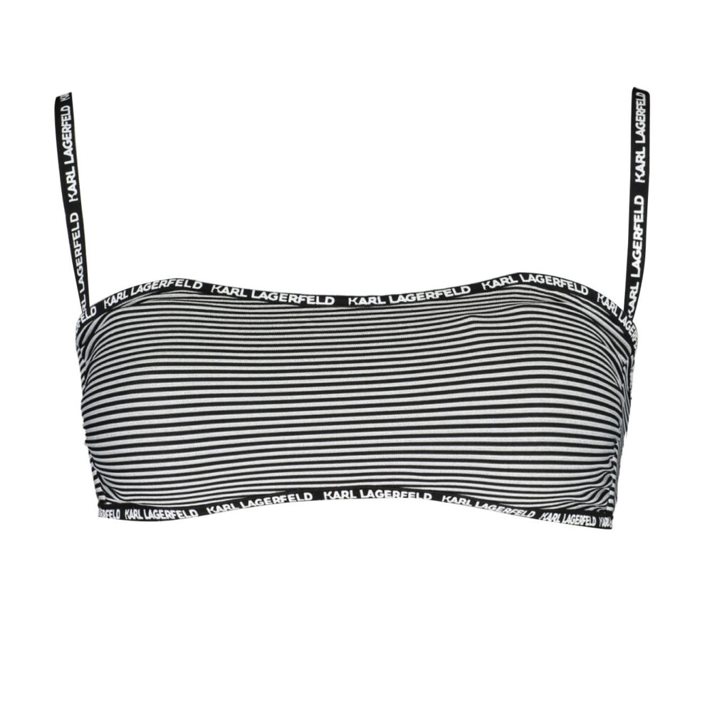 KARL LAGERFELD BEACHWEAR COSTUME PARTE SOPRA DONNA NERO