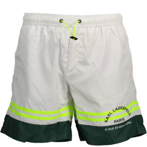 KARL LAGERFELD BEACHWEAR COSTUME PARTE SOTTO UOMO BIANCO