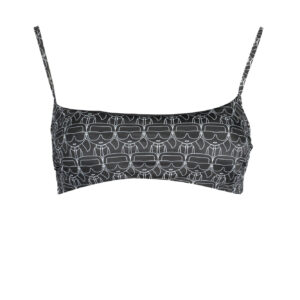 KARL LAGERFELD BEACHWEAR COSTUME PARTE SOPRA DONNA NERO
