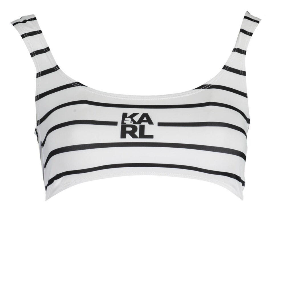 KARL LAGERFELD BEACHWEAR COSTUME PARTE SOPRA DONNA BIANCO