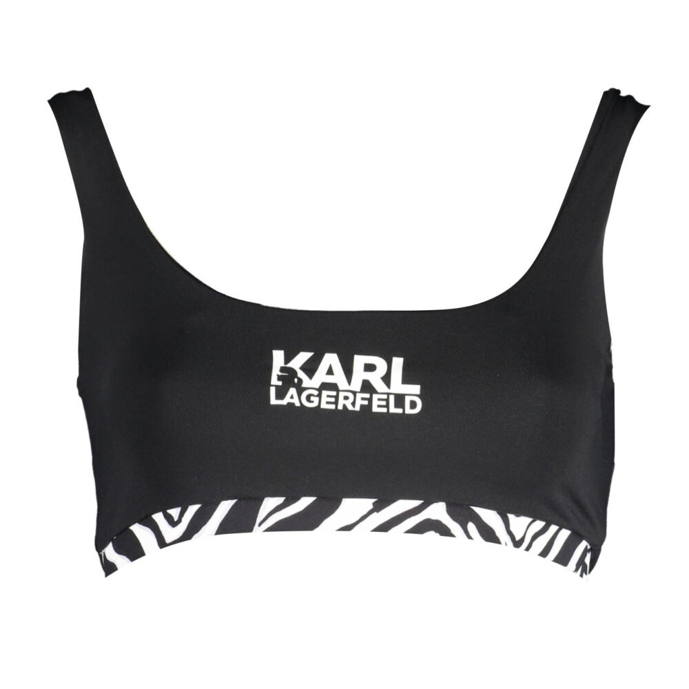 KARL LAGERFELD BEACHWEAR COSTUME PARTE SOPRA DONNA NERO