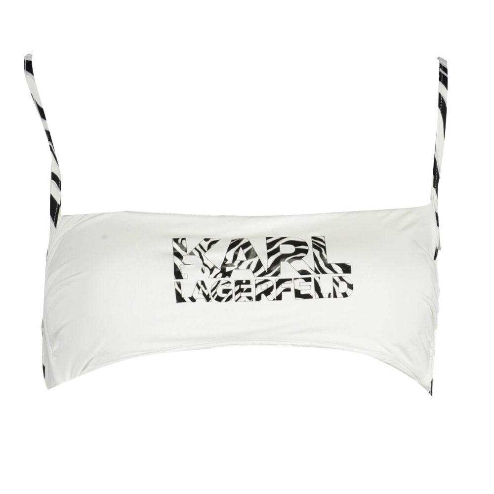 KARL LAGERFELD BEACHWEAR COSTUME PARTE SOPRA DONNA BIANCO
