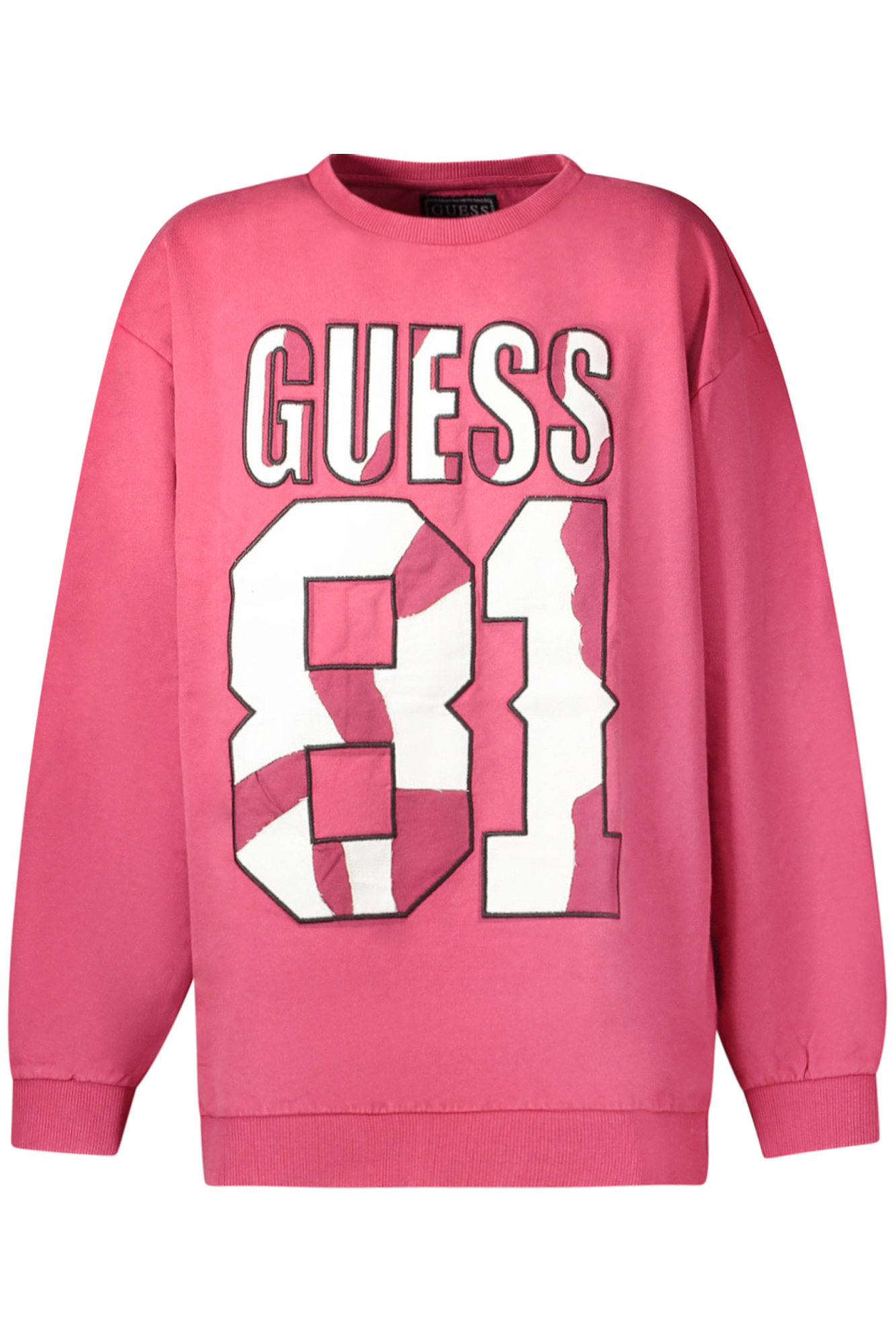 GUESS JEANS FELPA SENZA ZIP BAMBINO ROSSO