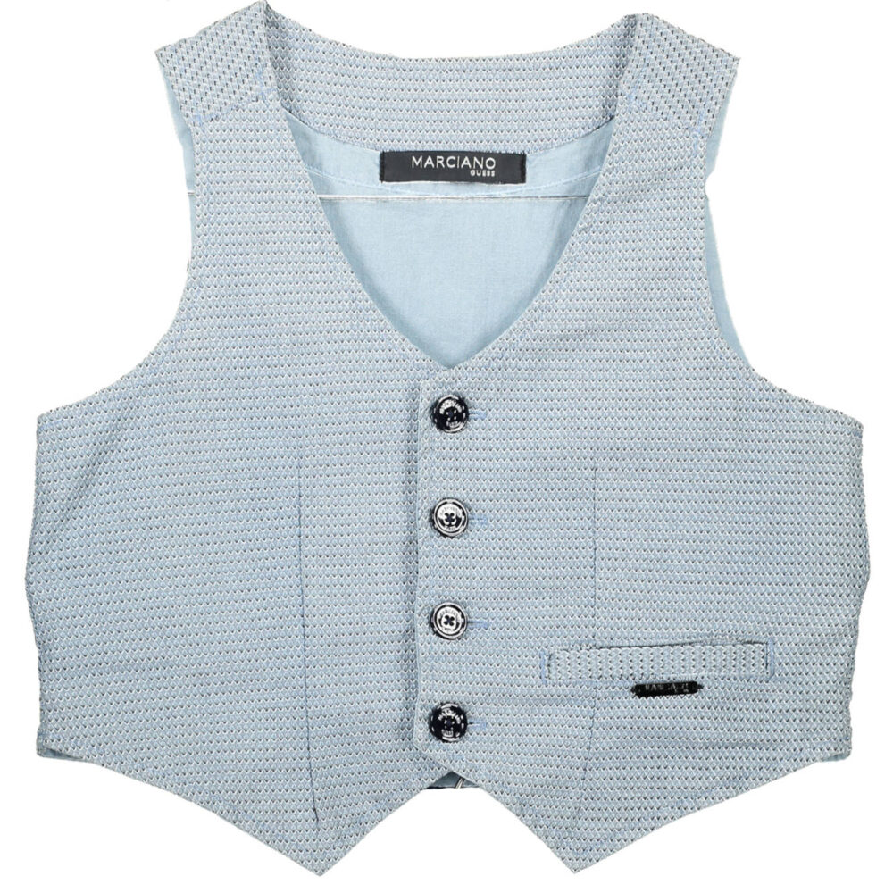 GUESS MARCIANO GILET BAMBINO AZZURRO