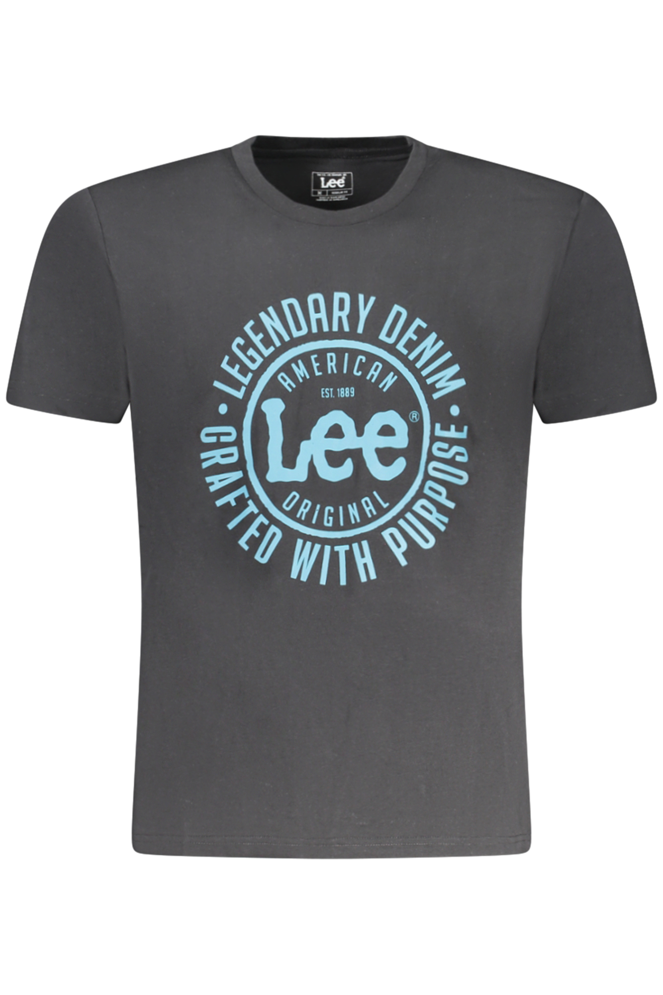 LEE T-SHIRT MANICHE CORTE UOMO NERO