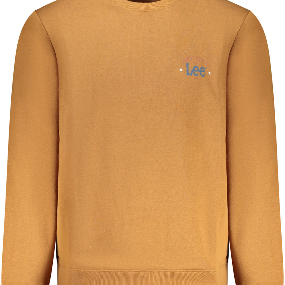 LEE FELPA SENZA ZIP UOMO MARRONE