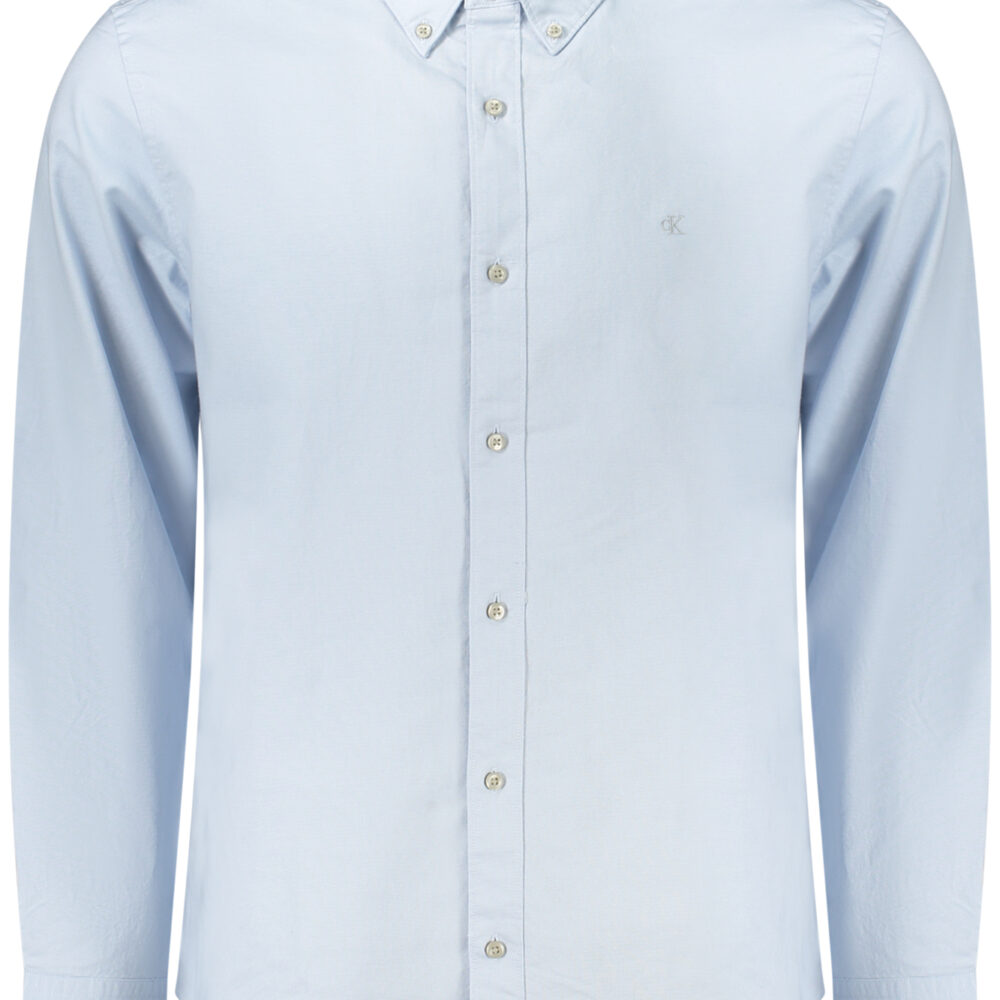 CALVIN KLEIN CAMICIA MANICHE LUNGHE UOMO AZZURRO