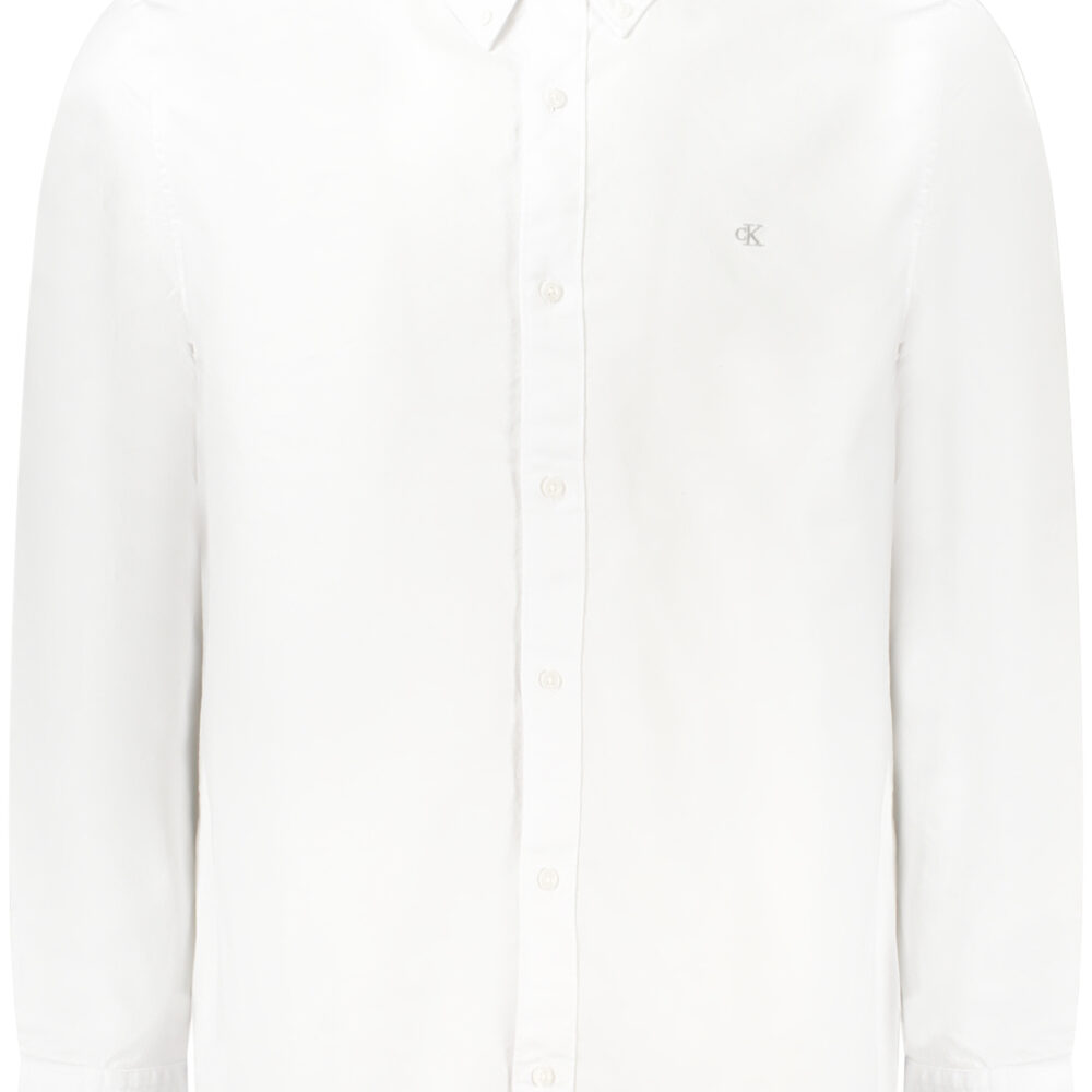 CALVIN KLEIN CAMICIA MANICHE LUNGHE UOMO BIANCO
