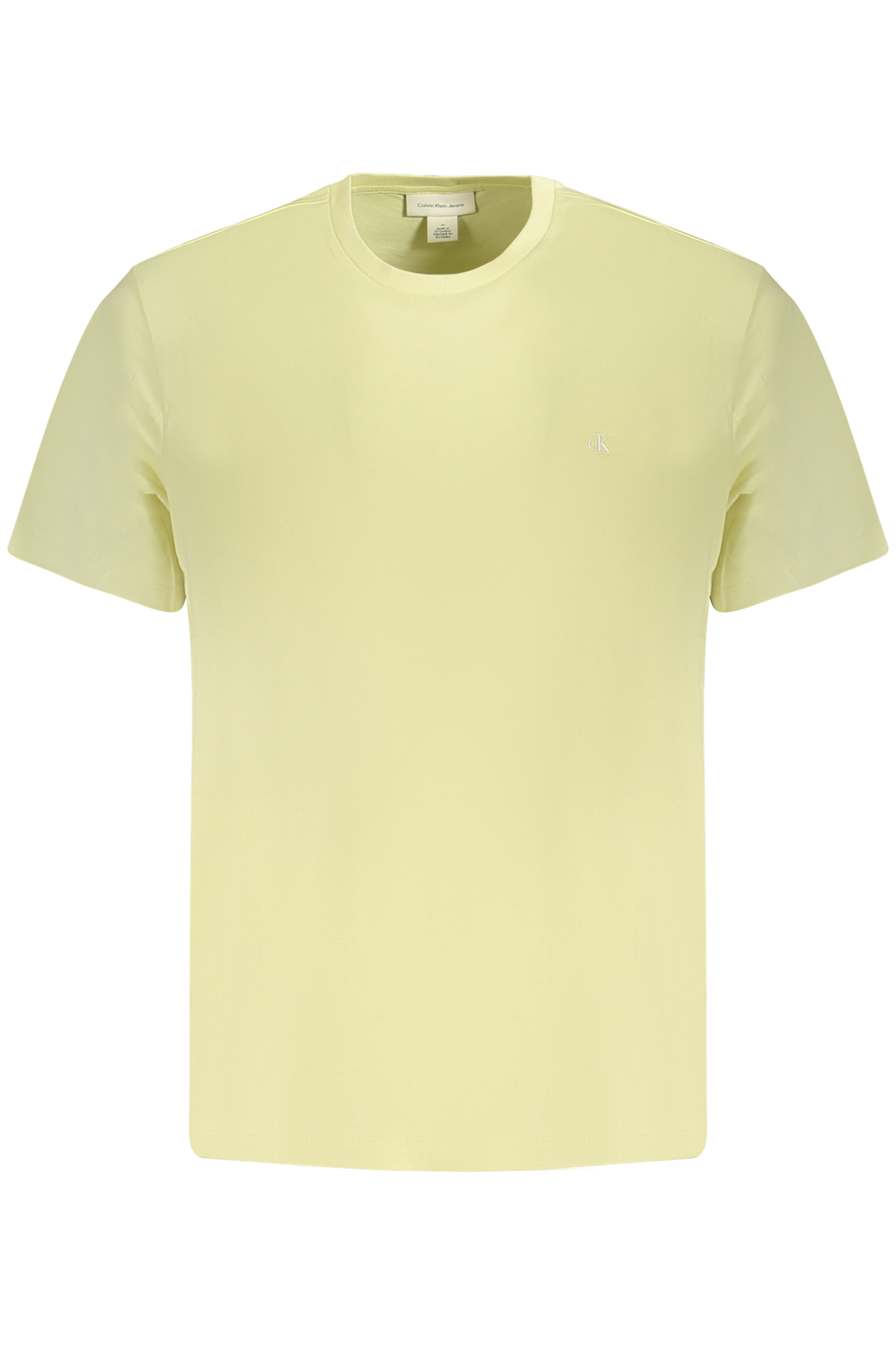 CALVIN KLEIN T-SHIRT MANICHE CORTE UOMO GIALLO