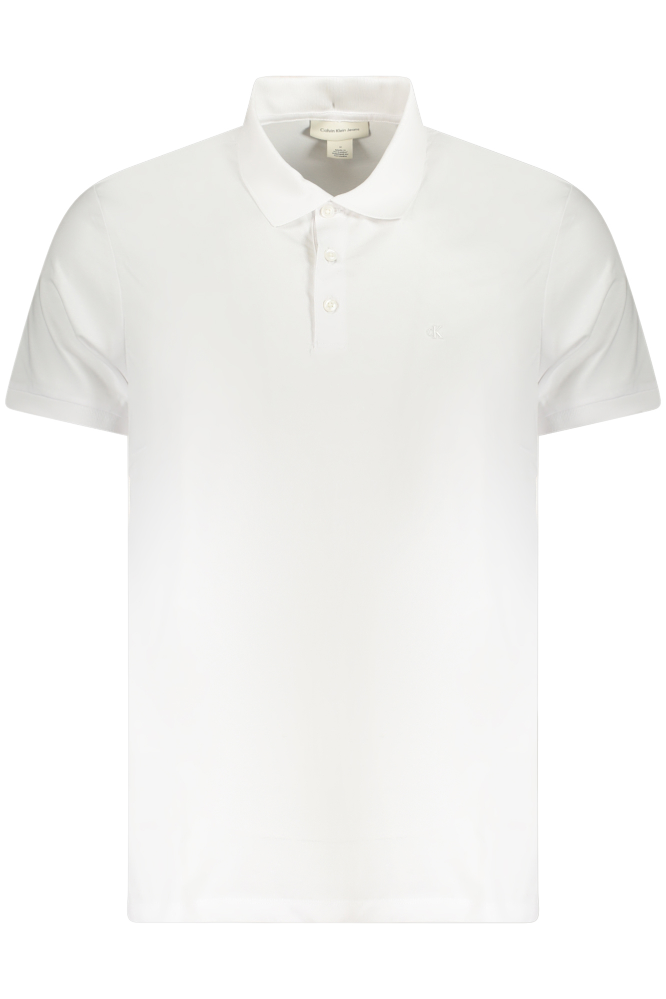 CALVIN KLEIN POLO MANICHE CORTE UOMO BIANCO
