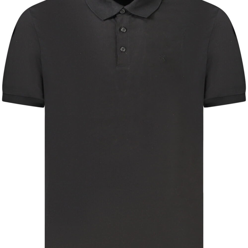 CALVIN KLEIN POLO MANICHE CORTE UOMO NERO