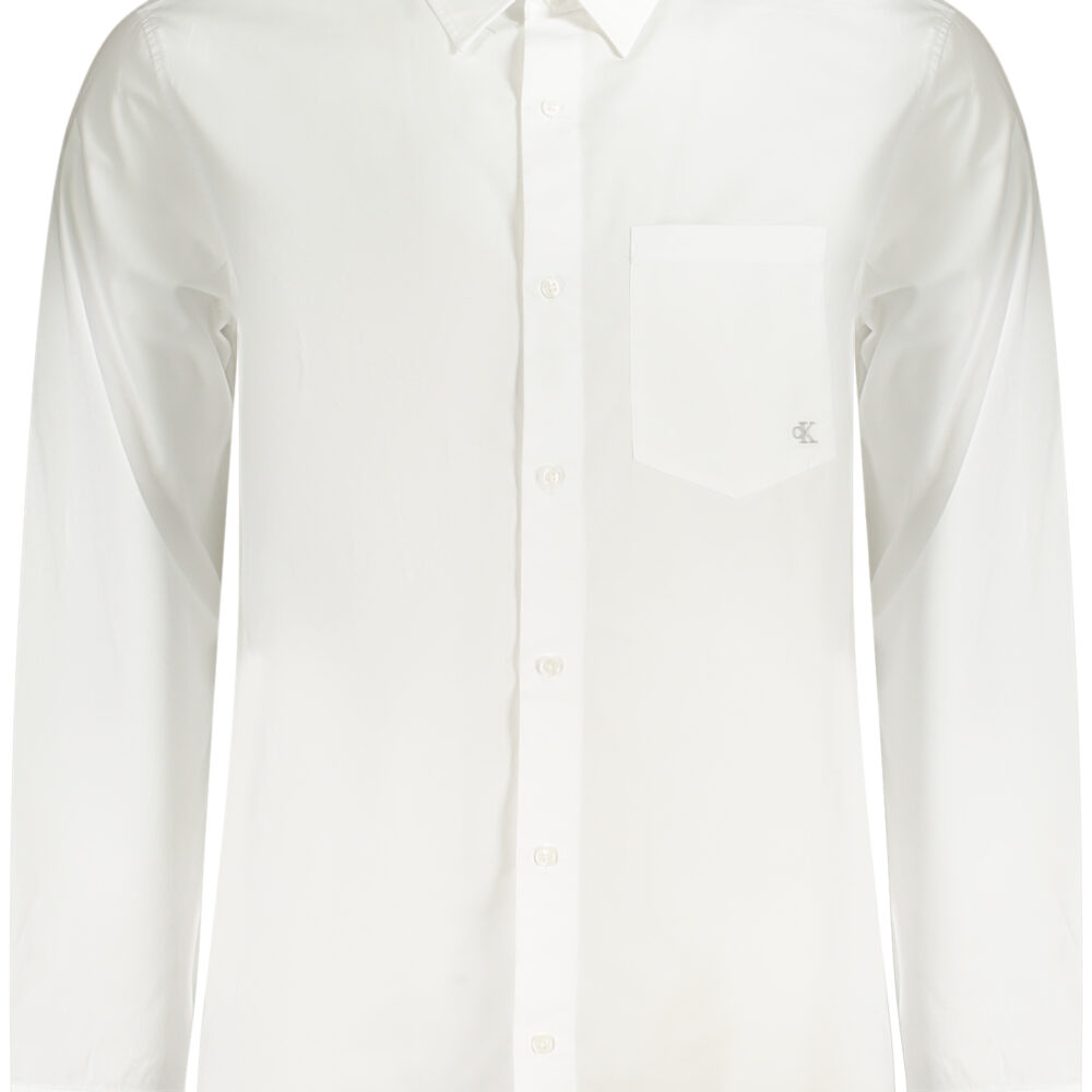 CALVIN KLEIN CAMICIA MANICHE LUNGHE UOMO BIANCO