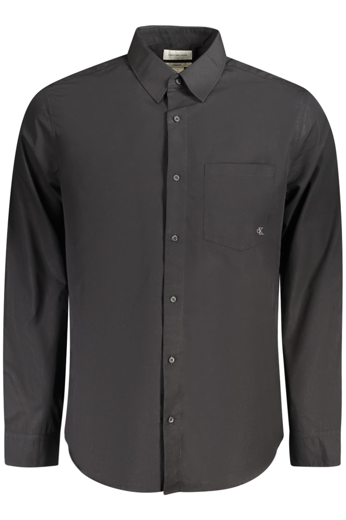 CALVIN KLEIN CAMICIA MANICHE LUNGHE UOMO NERO