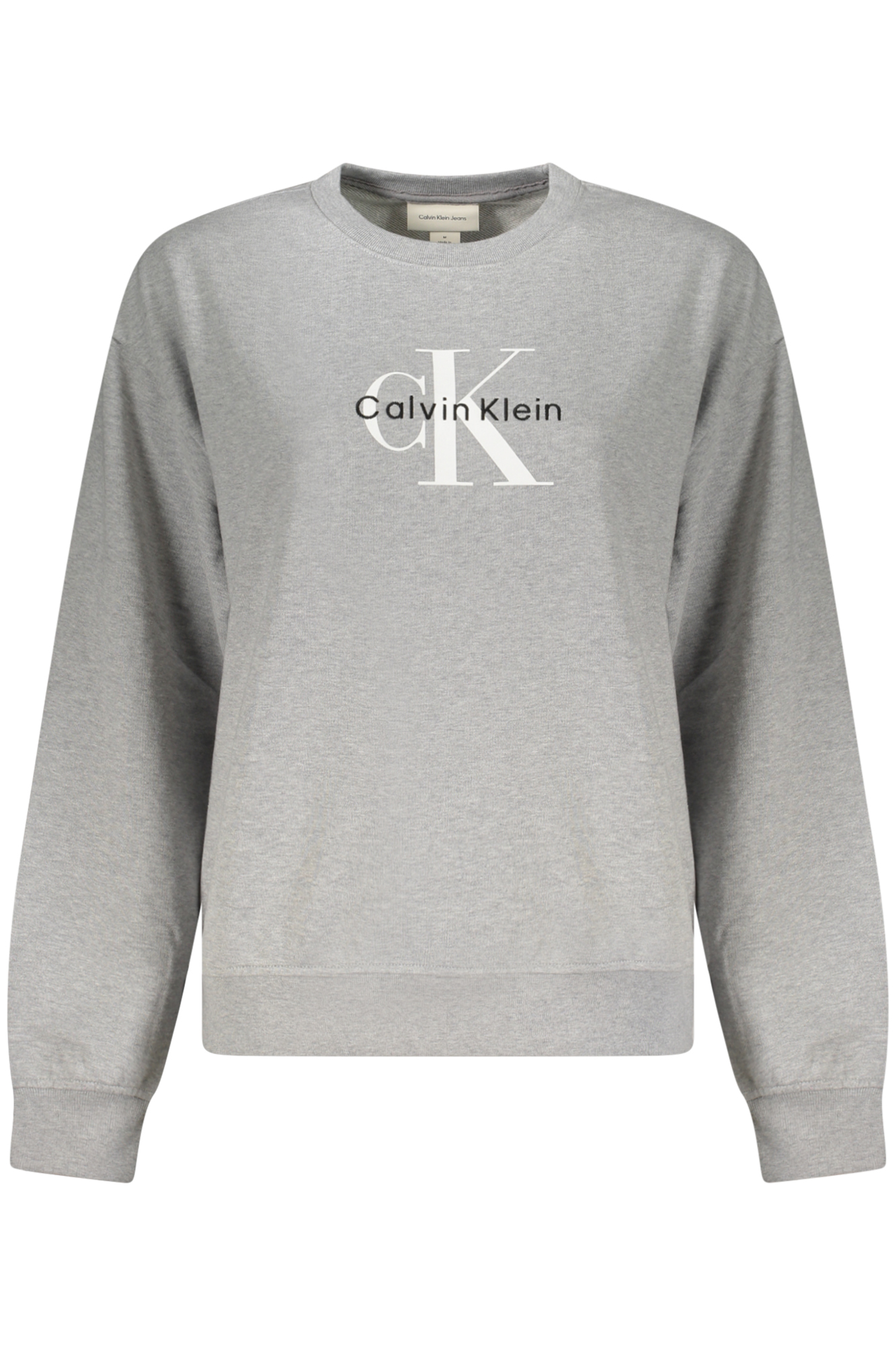 CALVIN KLEIN FELPA SENZA ZIP DONNA GRIGIO