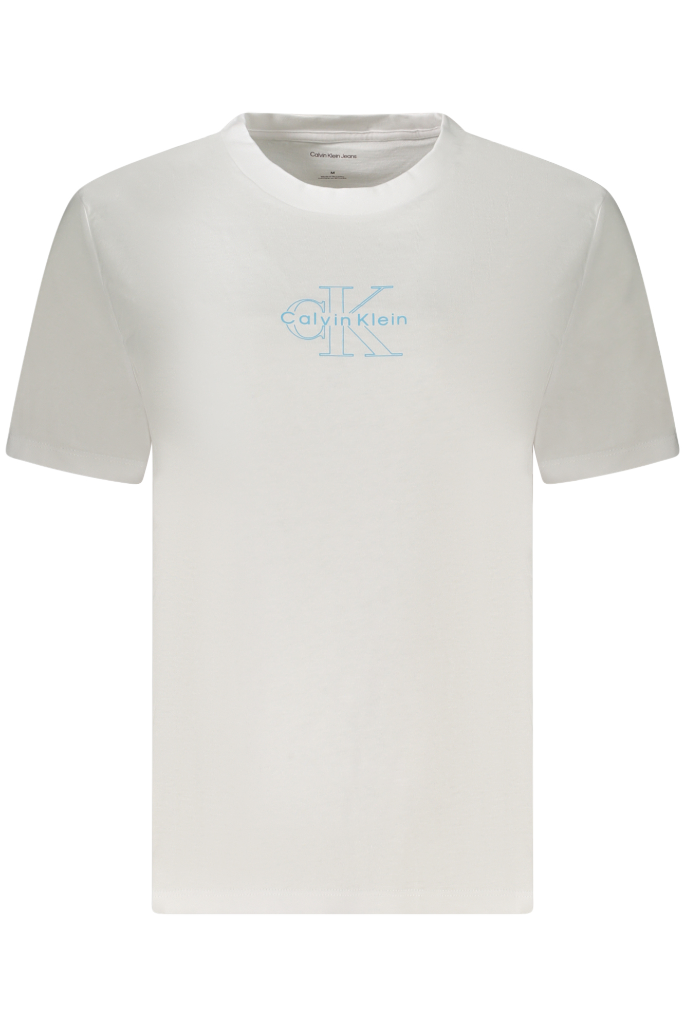 CALVIN KLEIN T-SHIRT MANICHE CORTE DONNA BIANCO