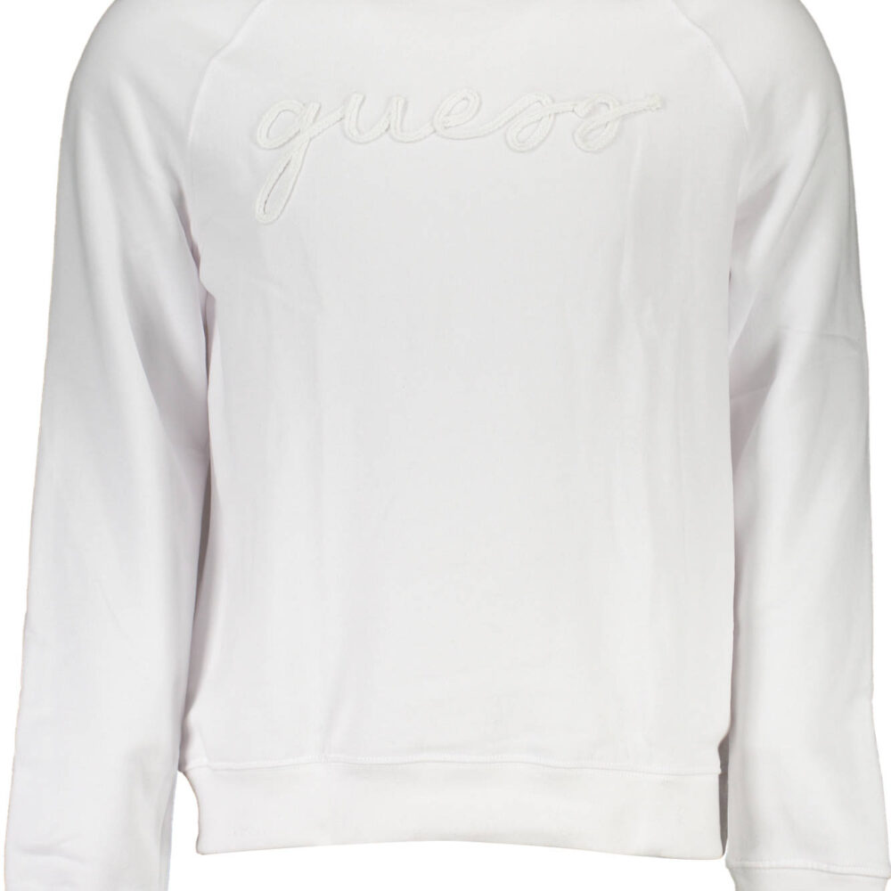 GUESS JEANS FELPA SENZA ZIP UOMO BIANCO