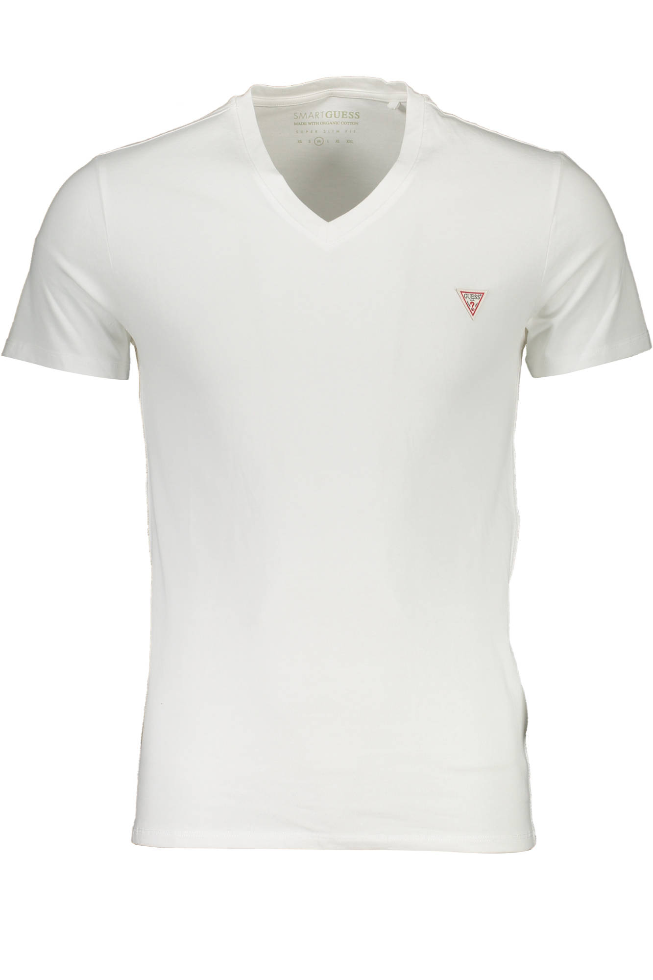 GUESS JEANS T-SHIRT MANICHE CORTE UOMO BIANCO