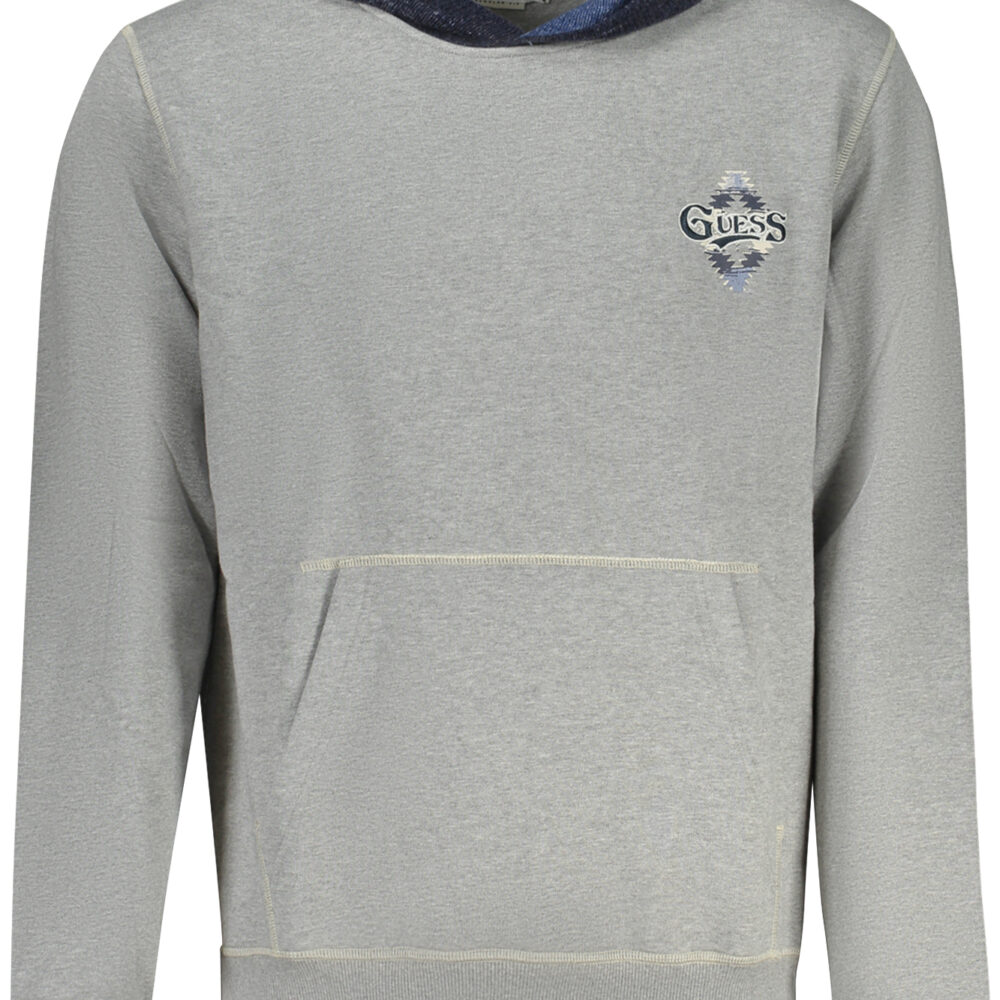 GUESS JEANS FELPA SENZA ZIP UOMO GRIGIO