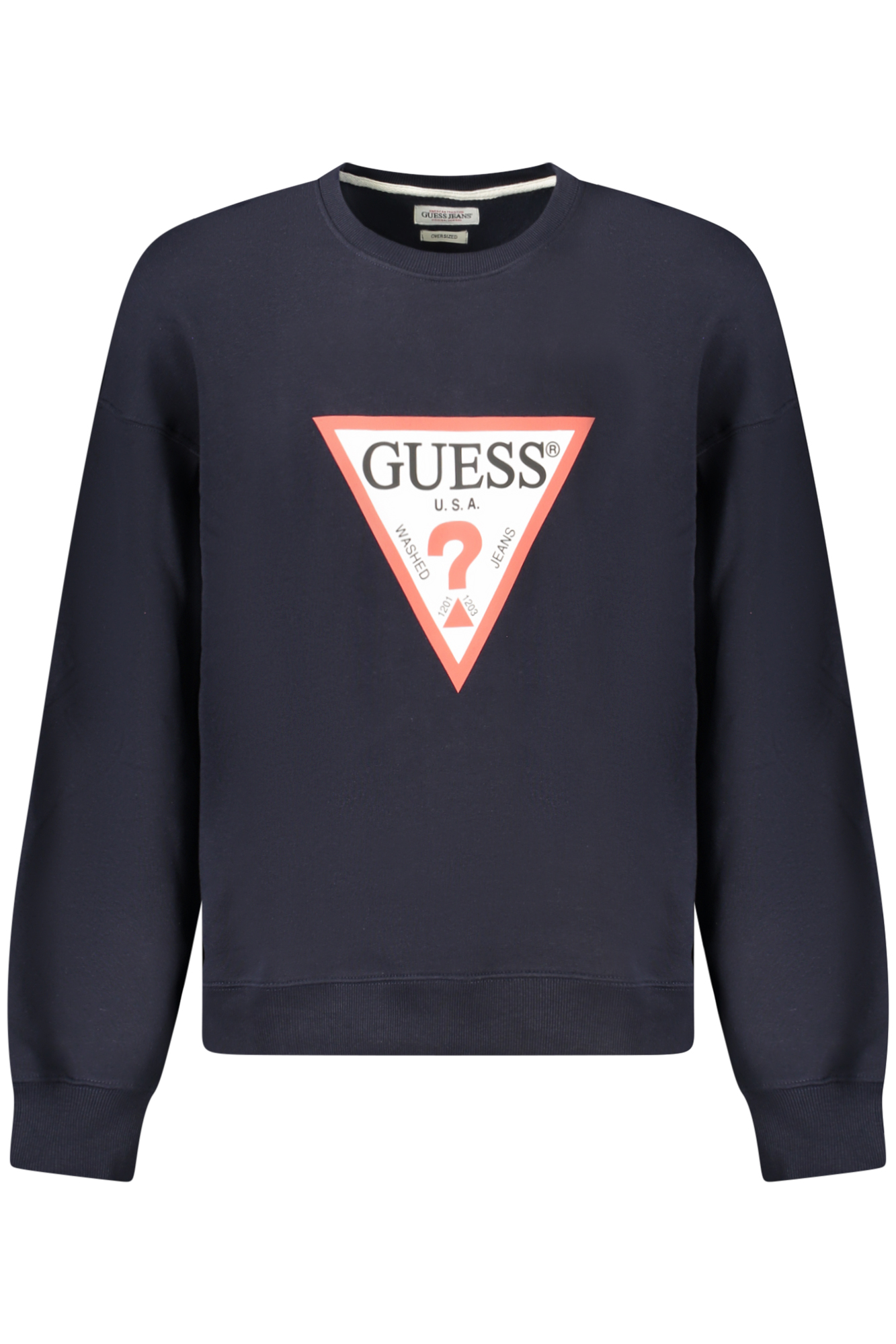 GUESS JEANS FELPA SENZA ZIP UOMO BLU