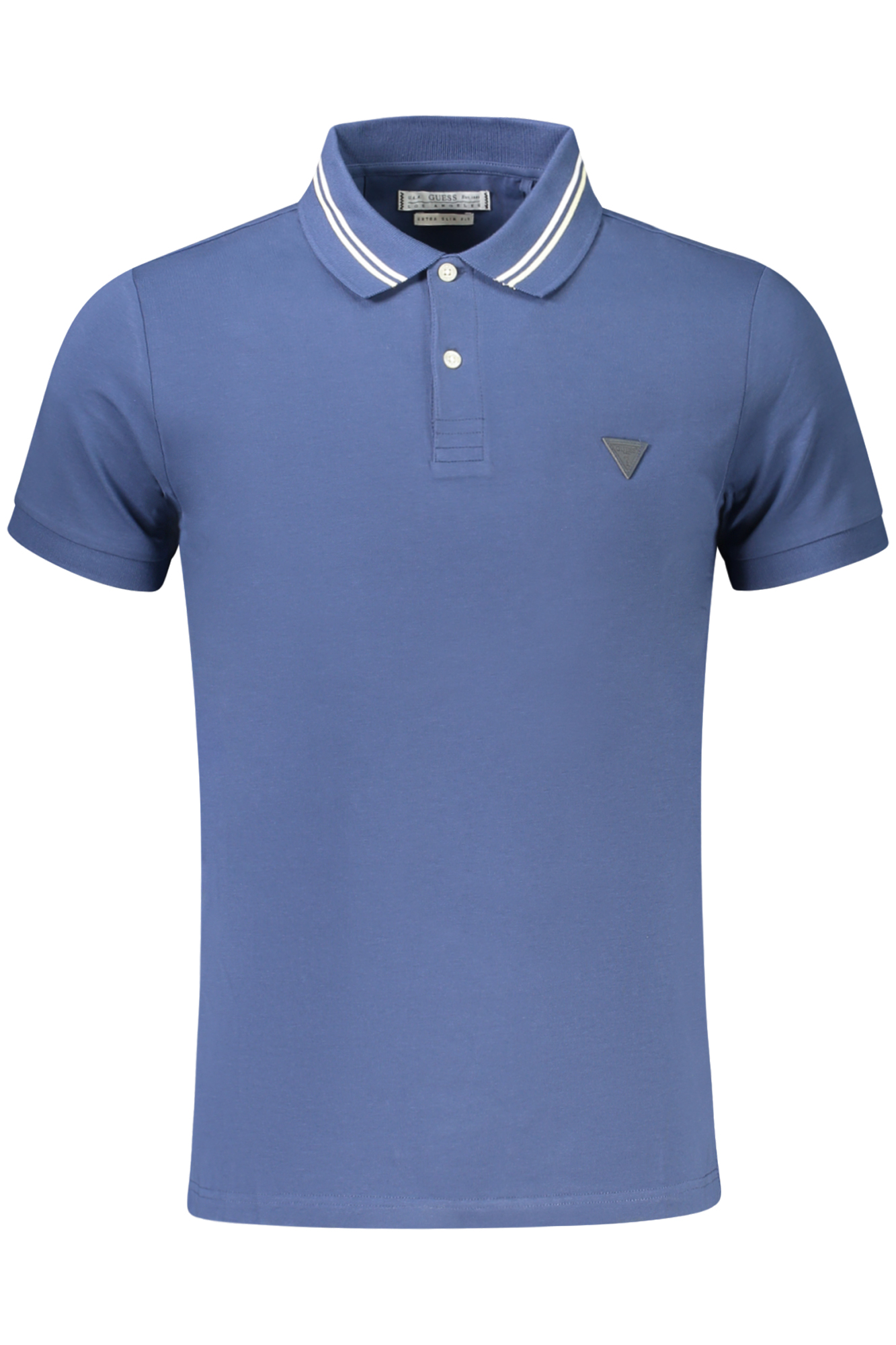 GUESS JEANS POLO MANICHE CORTE UOMO BLU