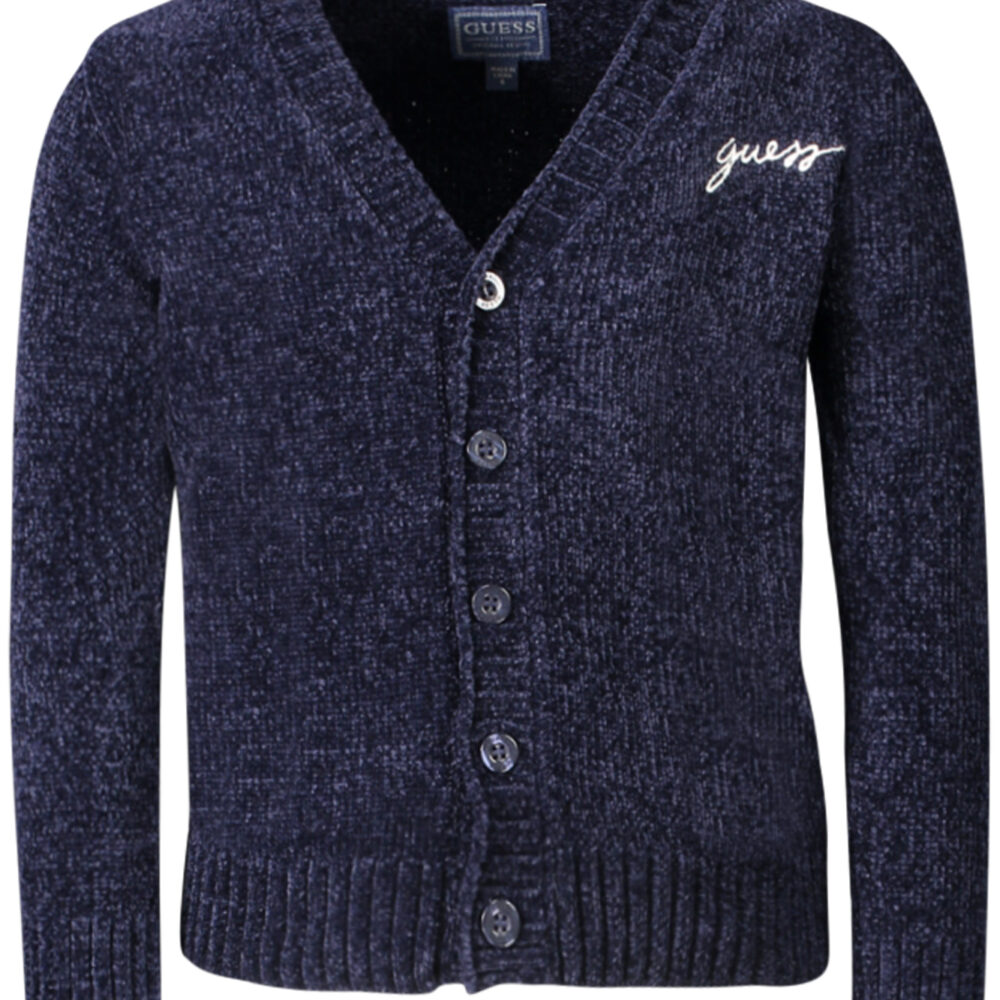 GUESS JEANS CARDIGAN BAMBINO BLU