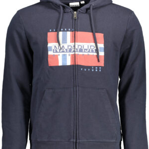 NAPAPIJRI FELPA CON ZIP UOMO BLU