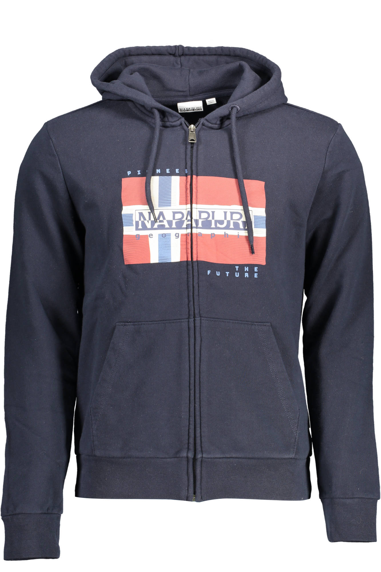 NAPAPIJRI FELPA CON ZIP UOMO BLU
