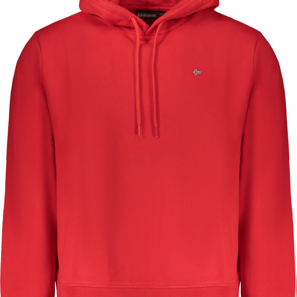 NAPAPIJRI FELPA SENZA ZIP UOMO ROSSO