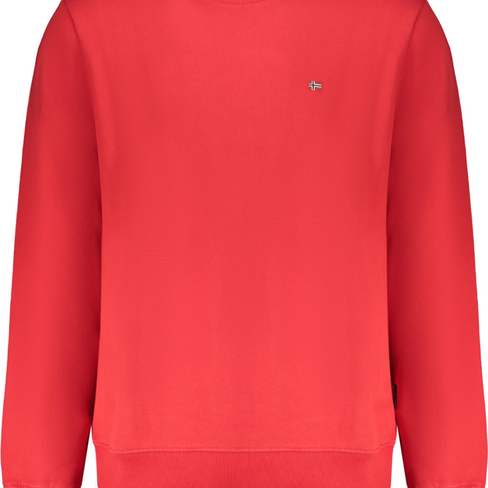 NAPAPIJRI FELPA SENZA ZIP UOMO ROSSO