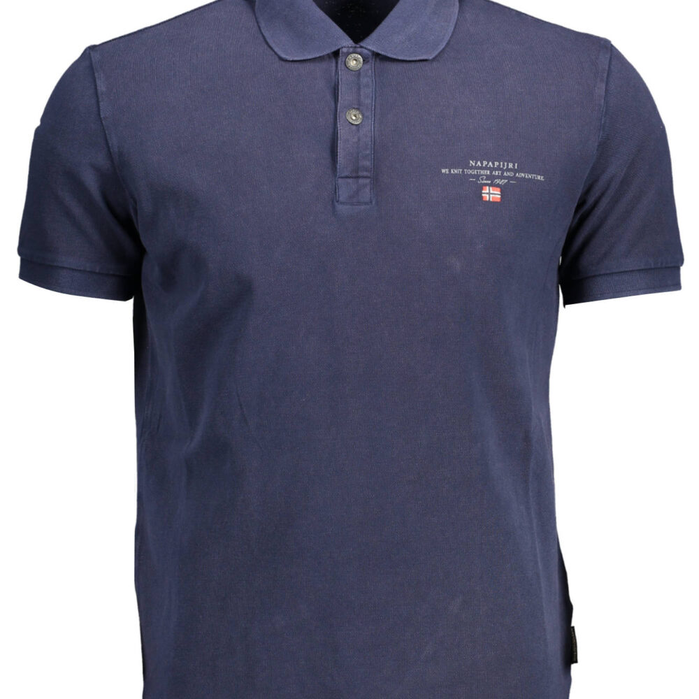NAPAPIJRI POLO MANICHE CORTE UOMO BLU