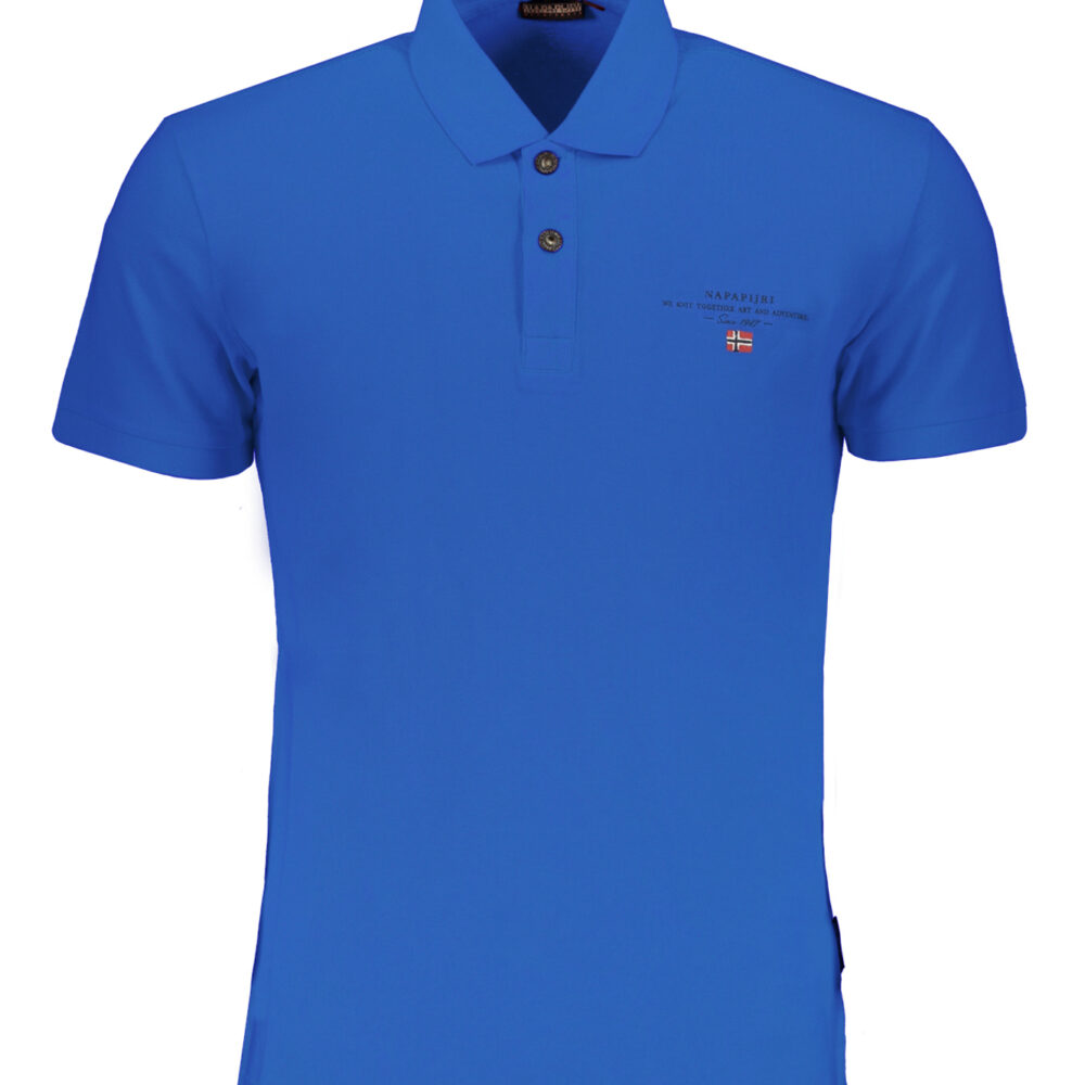 NAPAPIJRI POLO MANICHE CORTE UOMO BLU