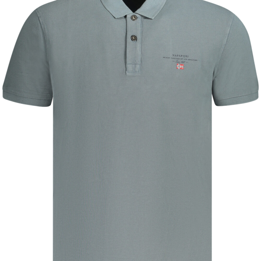 NAPAPIJRI POLO MANICHE CORTE UOMO GRIGIO