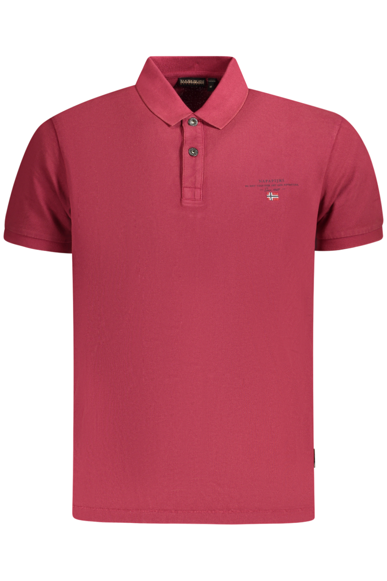 NAPAPIJRI POLO MANICHE CORTE UOMO ROSSO