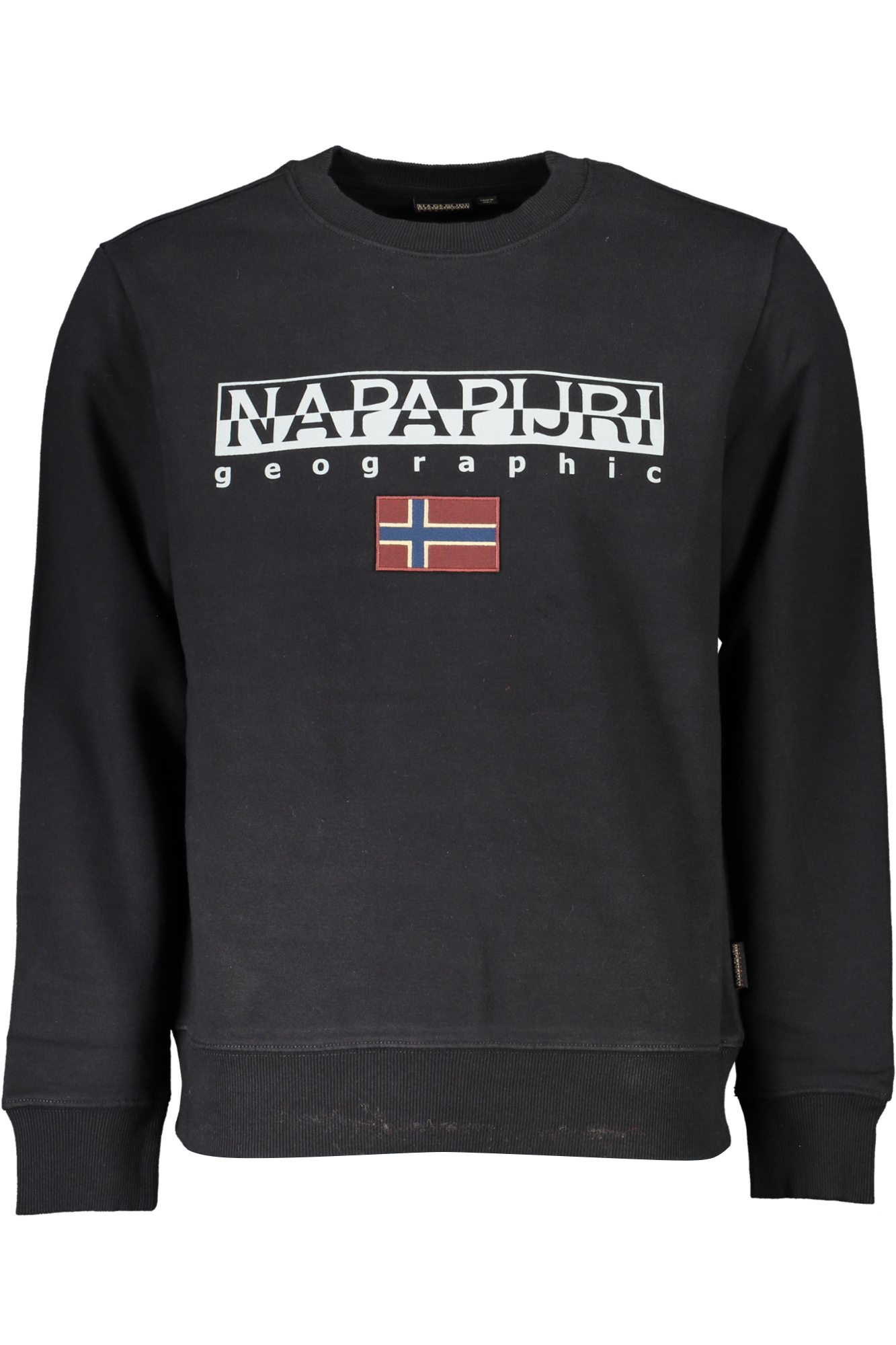 NAPAPIJRI FELPA SENZA ZIP UOMO NERO