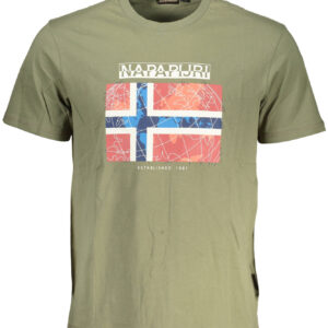 NAPAPIJRI T-SHIRT MANICHE CORTE UOMO VERDE