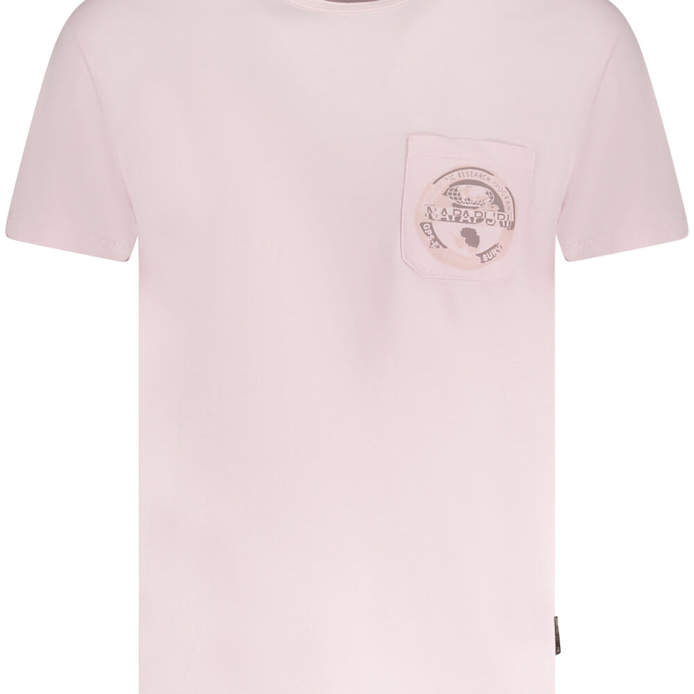 NAPAPIJRI T-SHIRT MANICHE CORTE UOMO ROSA