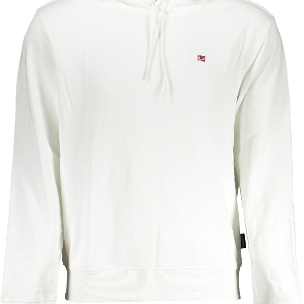 NAPAPIJRI FELPA CON ZIP UOMO BIANCO