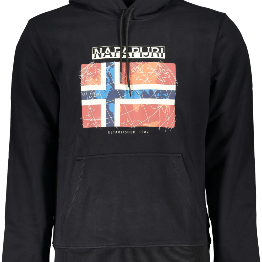 NAPAPIJRI FELPA SENZA ZIP UOMO NERO