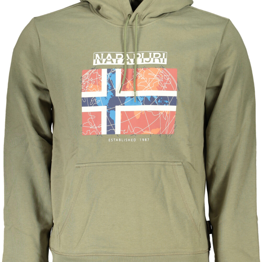 NAPAPIJRI FELPA SENZA ZIP UOMO VERDE