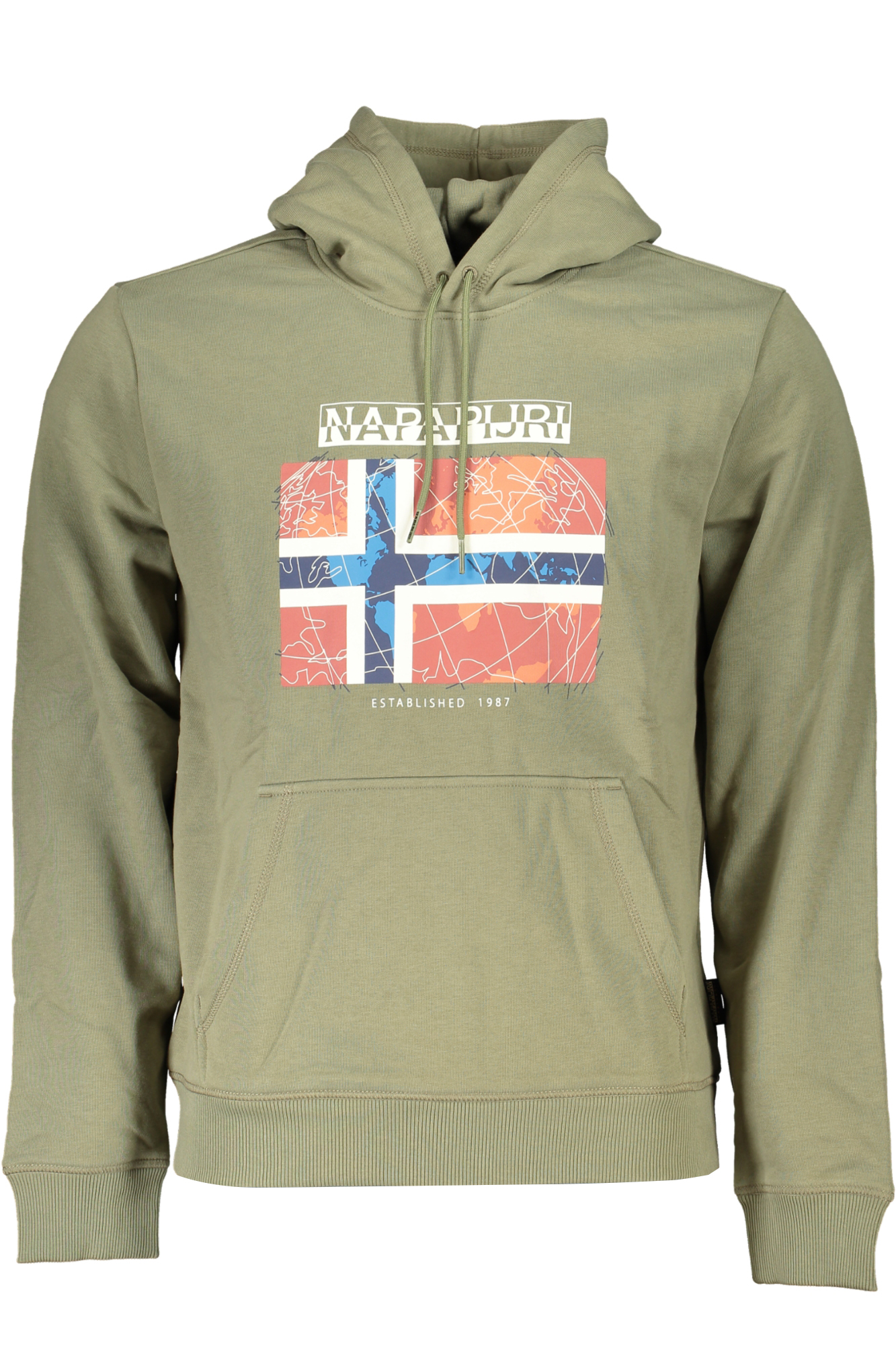 NAPAPIJRI FELPA SENZA ZIP UOMO VERDE