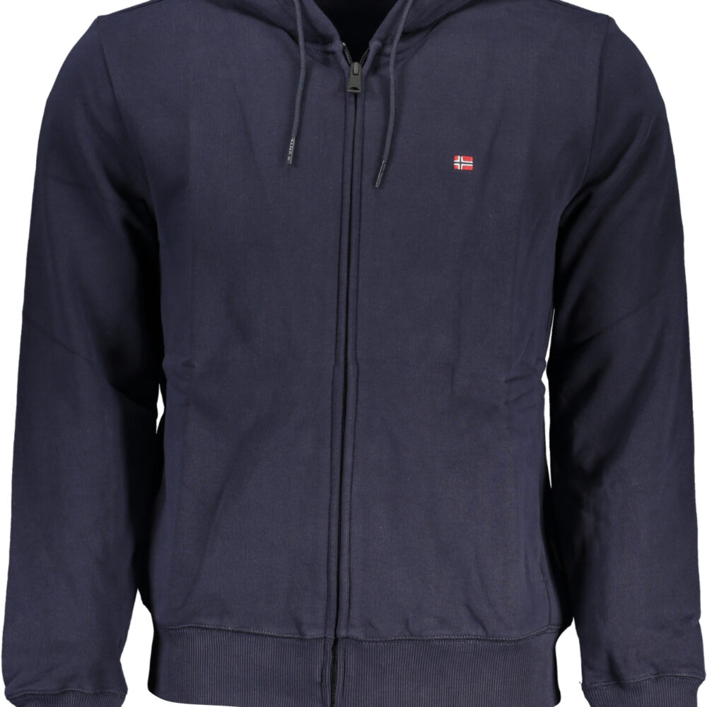 NAPAPIJRI FELPA CON ZIP UOMO BLU