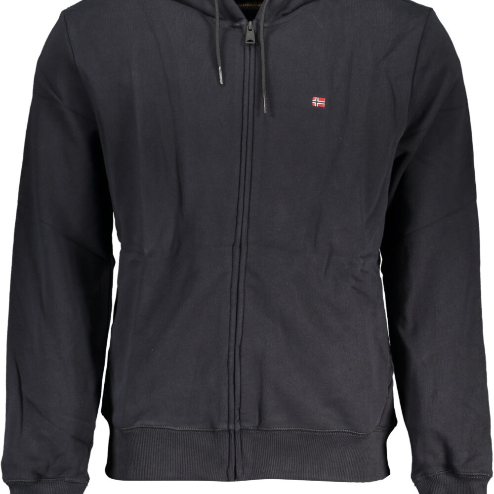 NAPAPIJRI FELPA CON ZIP UOMO NERO