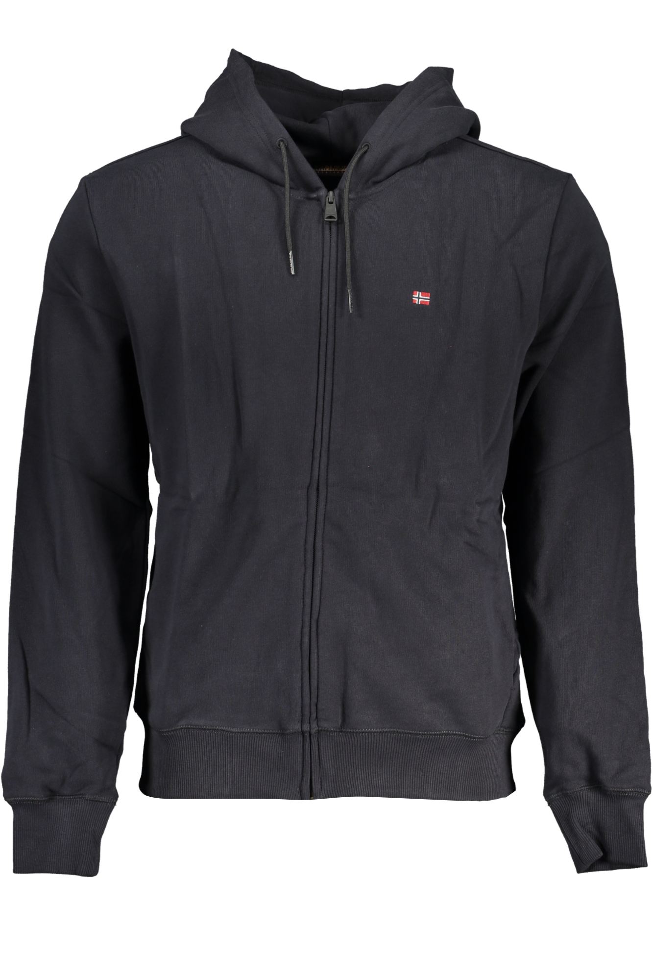 NAPAPIJRI FELPA CON ZIP UOMO NERO