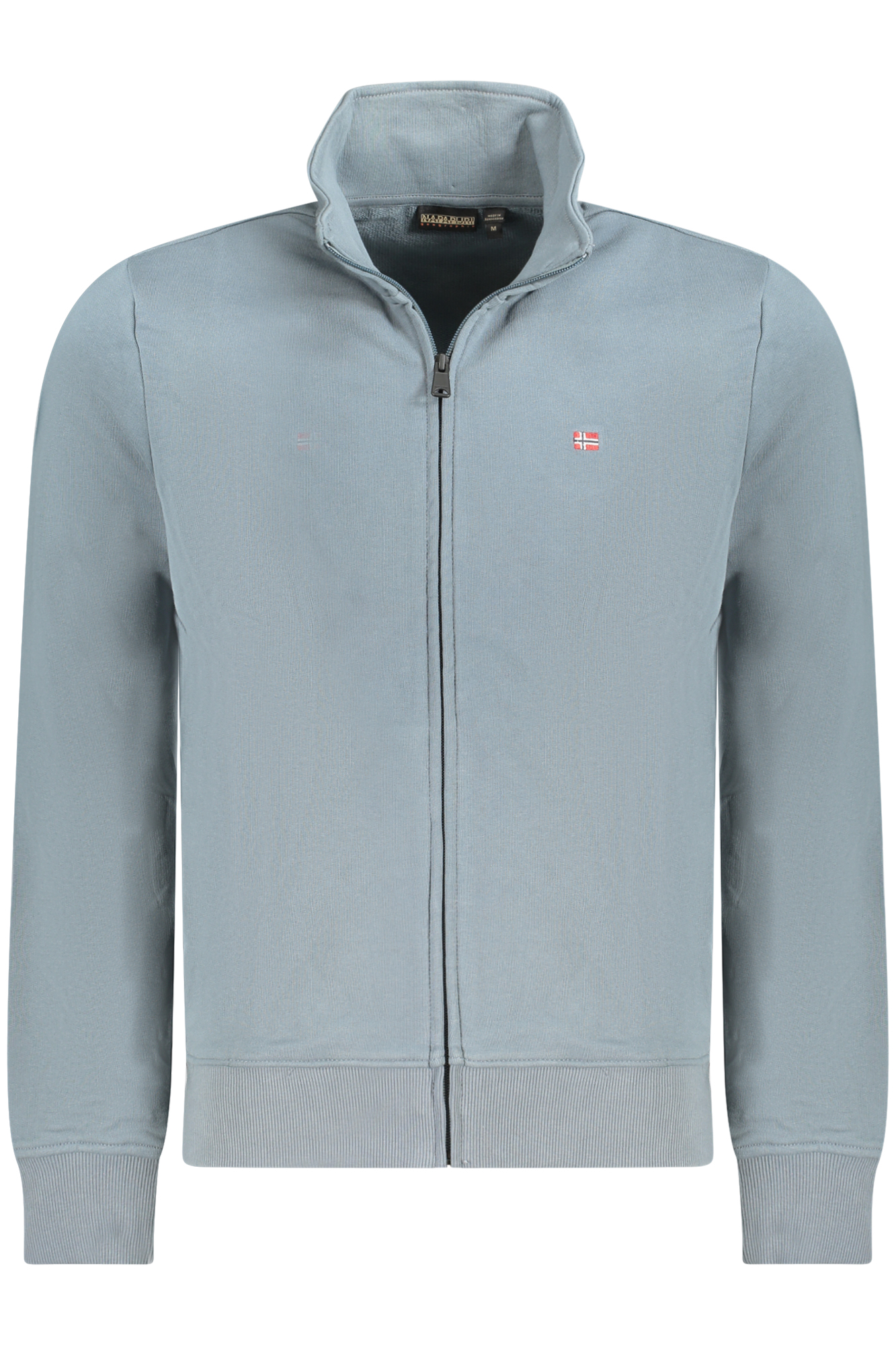NAPAPIJRI FELPA CON ZIP UOMO GRIGIO