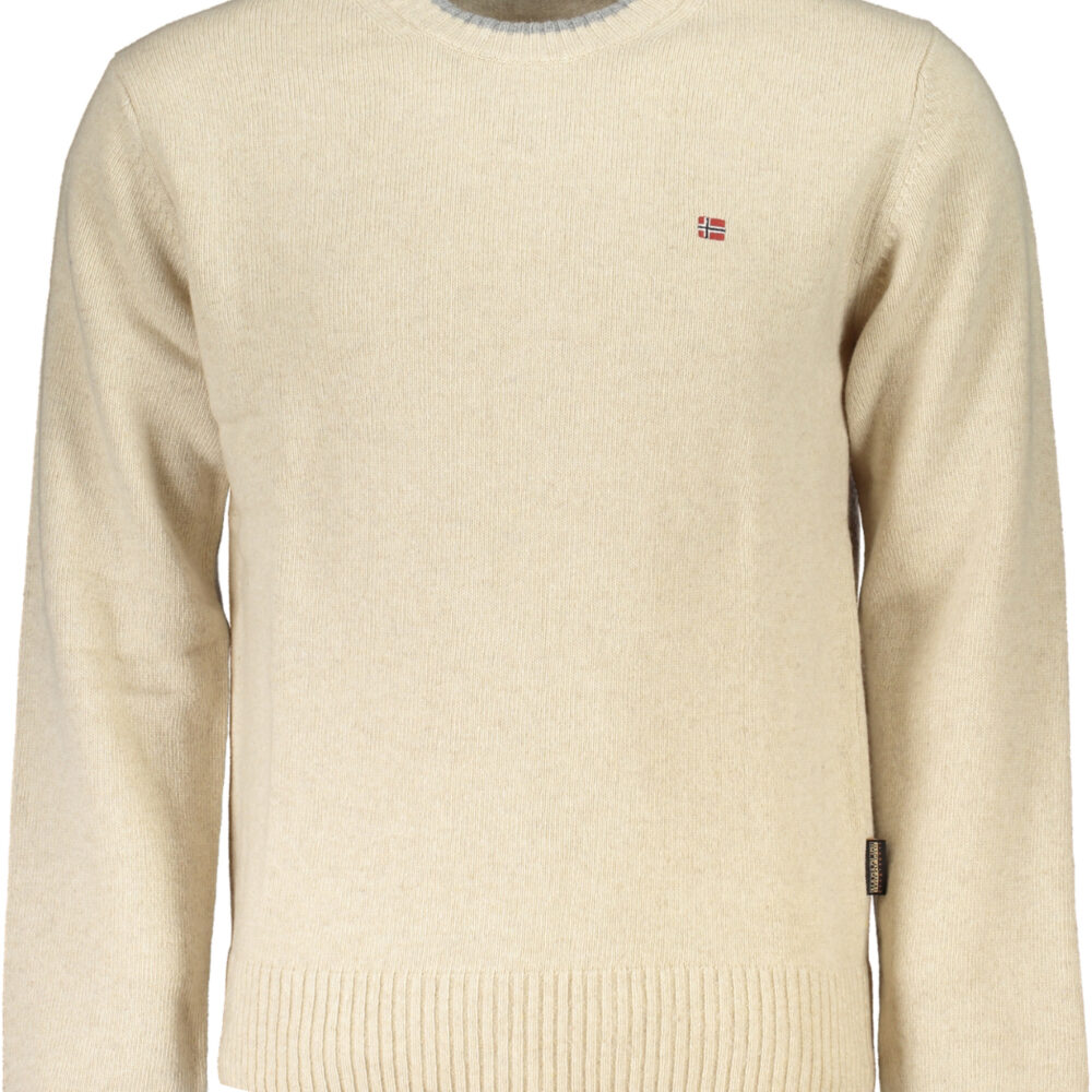 NAPAPIJRI MAGLIONE UOMO BEIGE