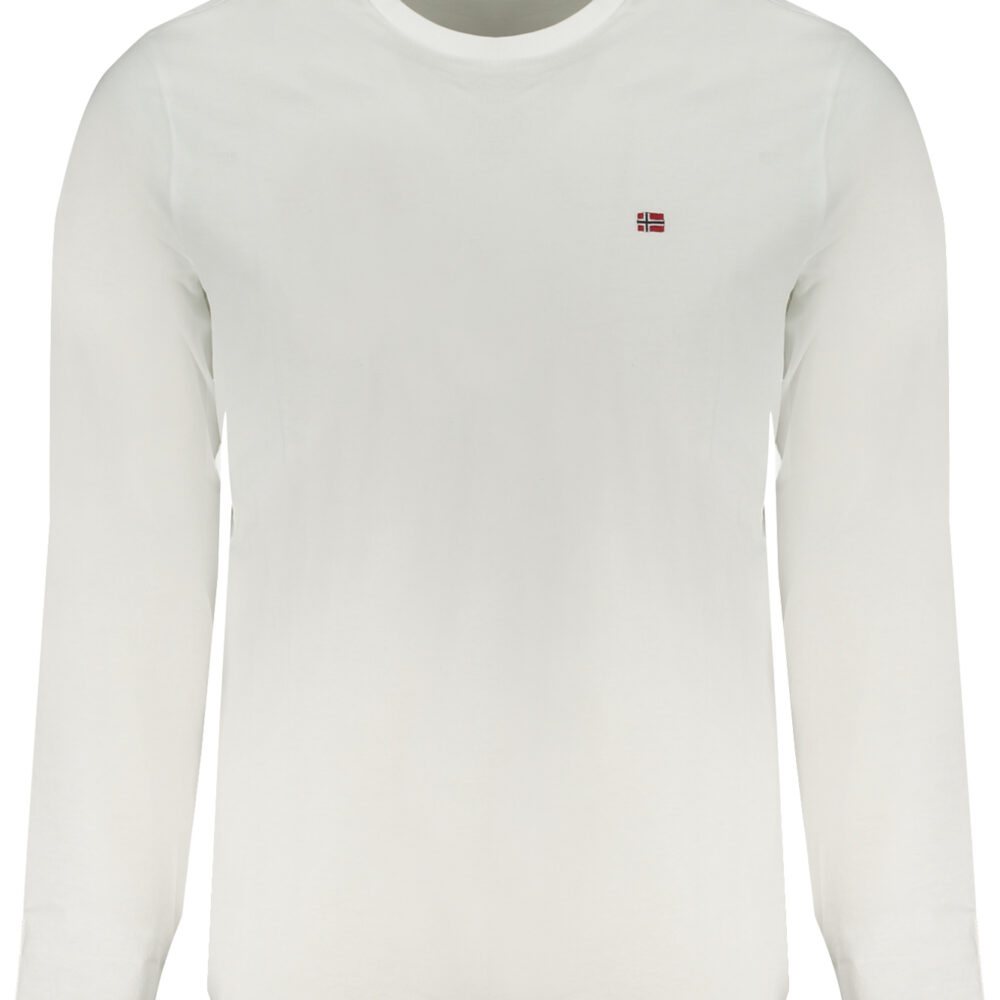 NAPAPIJRI T-SHIRT MANICHE LUNGHE UOMO BIANCO